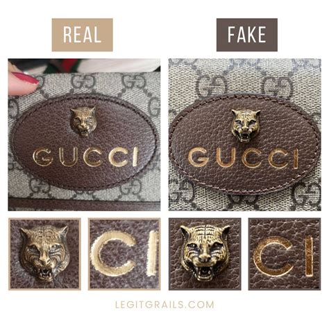 marchio gucci autentico|gucci bag counterfeit logo.